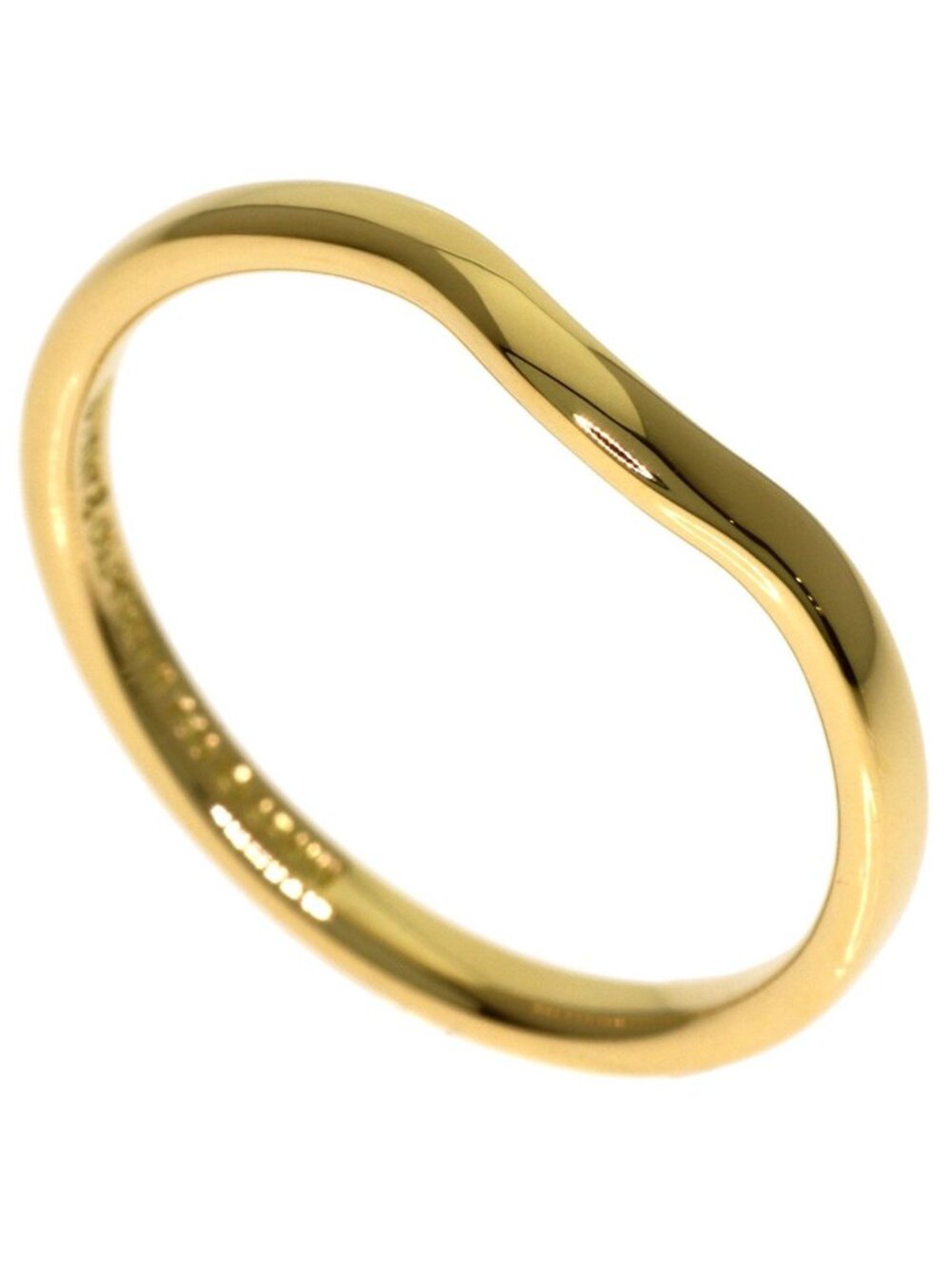 Tiffany & Co Curved Band Ring 18k Yellow Gold